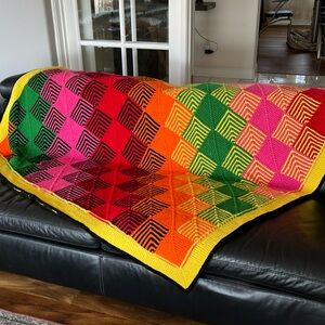 Handmade square blanket